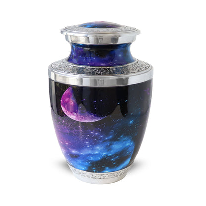 ADULT - Alloy Urn -3340 - Galaxy Collection: Stellar ~Bogati Exclusive Blue-Purple Stellar