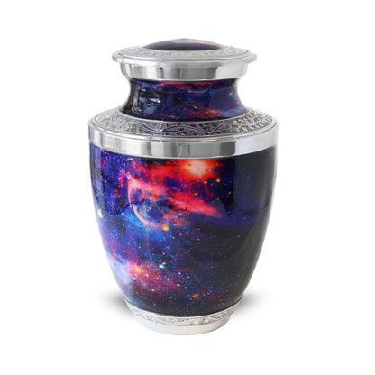 ADULT - Alloy Urn -3340 - Galaxy Collection: Stellar ~Bogati Exclusive Red-Purple Stellar