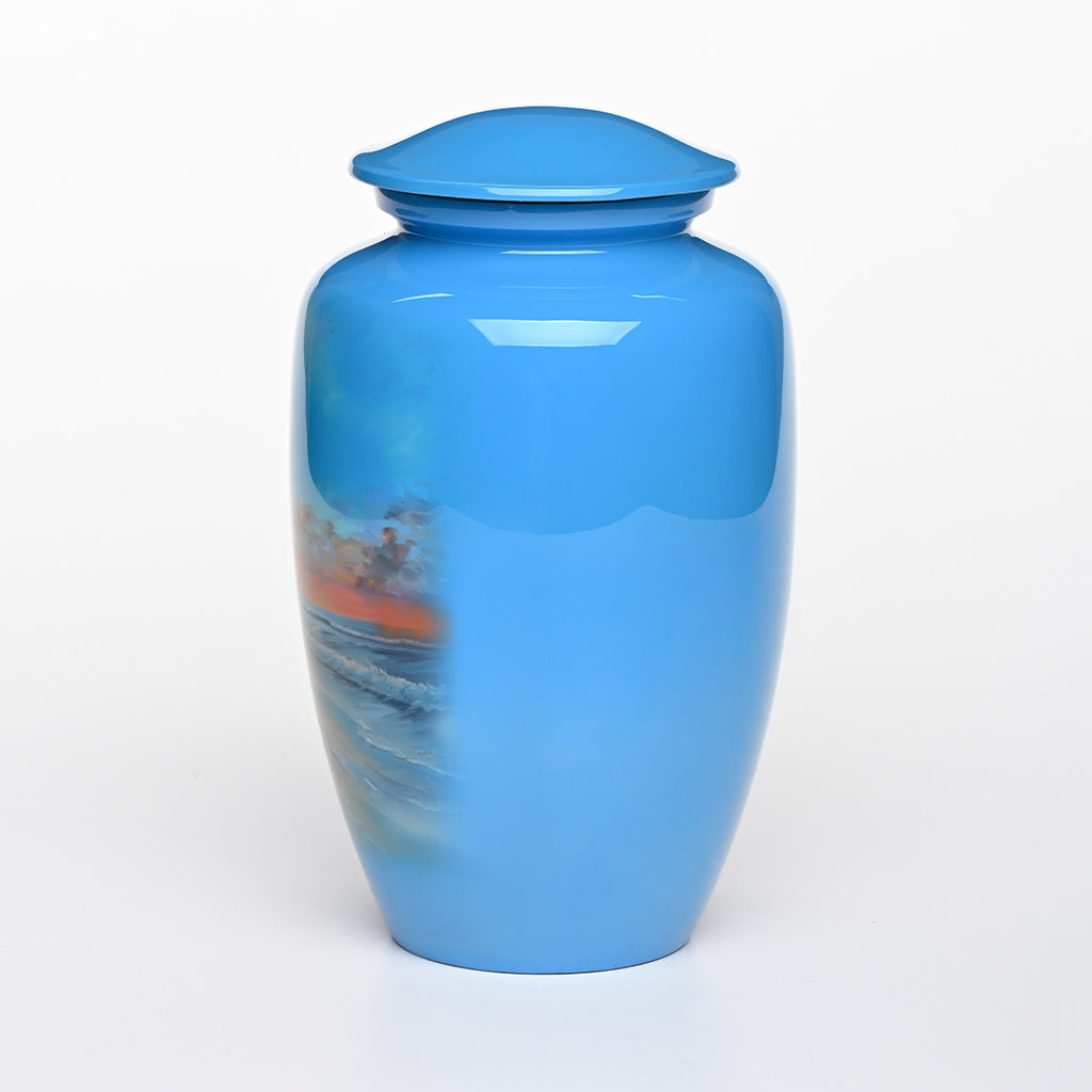ADULT - Alloy Urn -3370-  Sunset Beach