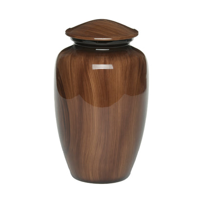 ADULT Classic Alloy Urn - 4040-Wood Grain Look
