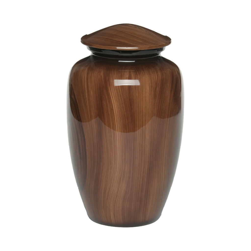 ADULT Classic Alloy Urn - 4040-Wood Grain Look