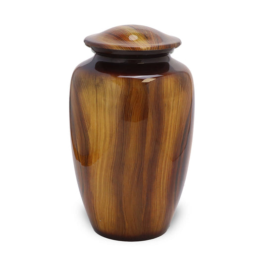 ADULT Classic Alloy Urn - 4040-Wood Grain Look