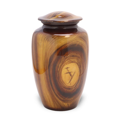 ADULT Classic Alloy Urn - 4040-Wood Grain Look