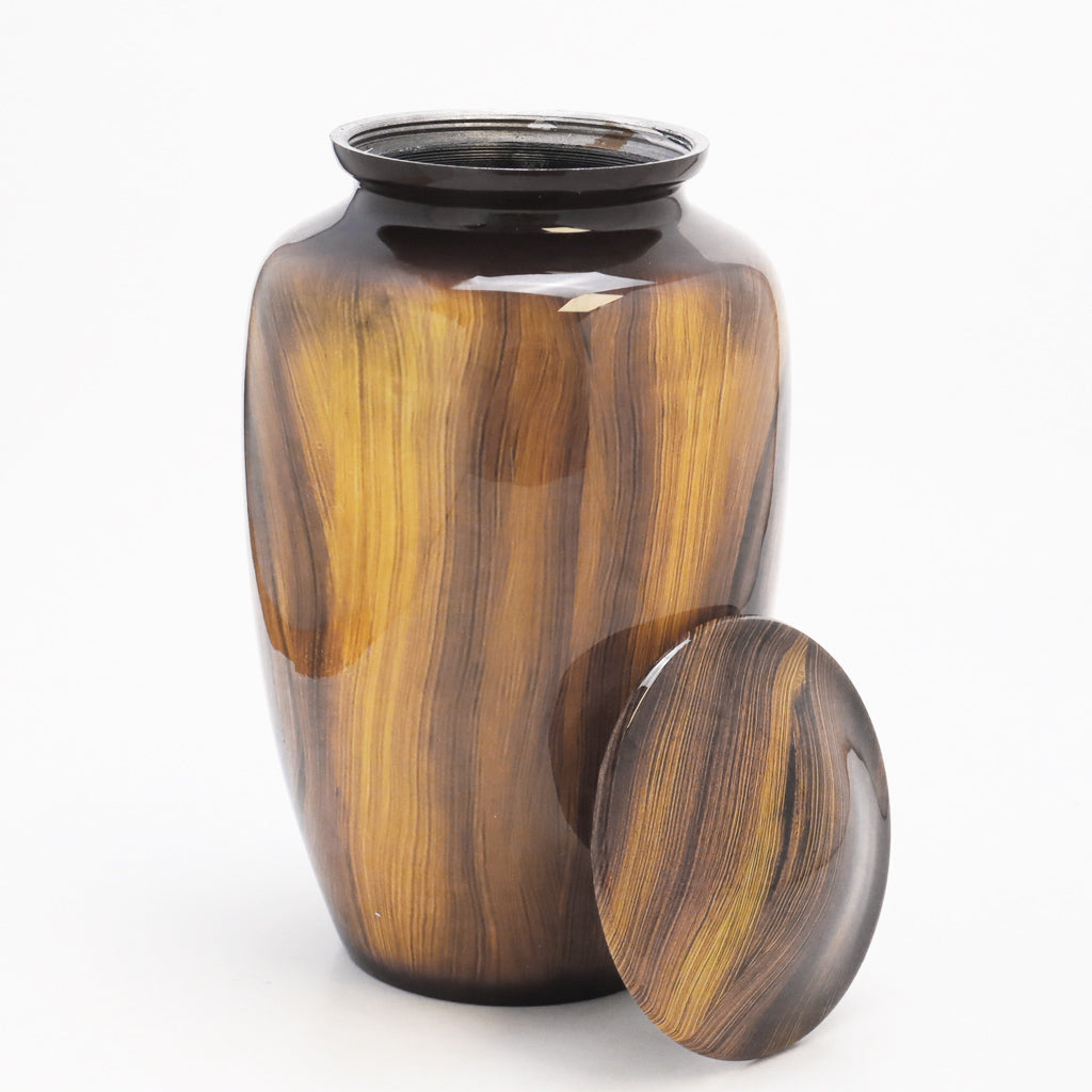 ADULT Classic Alloy Urn - 4040-Wood Grain Look