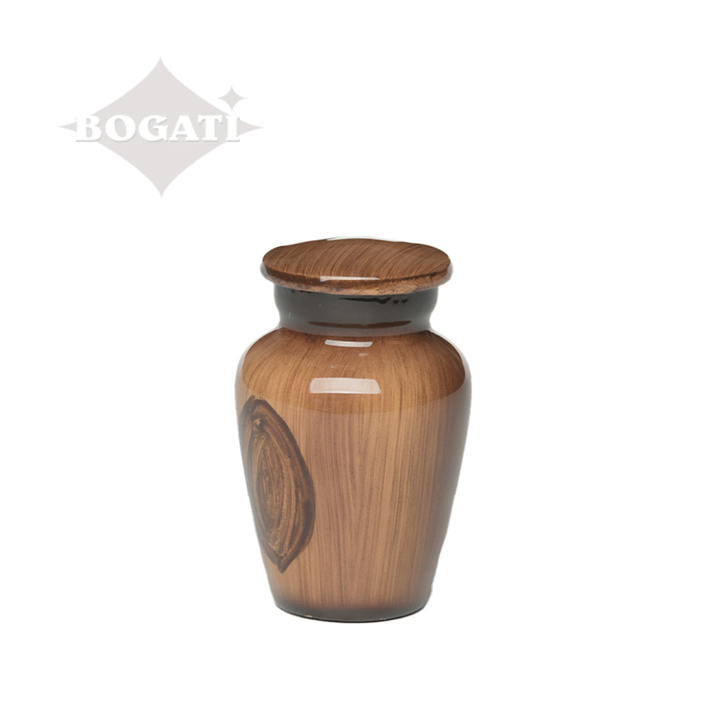 KEEPSAKE Classic alloy urn - 4040- Wood Grain Look