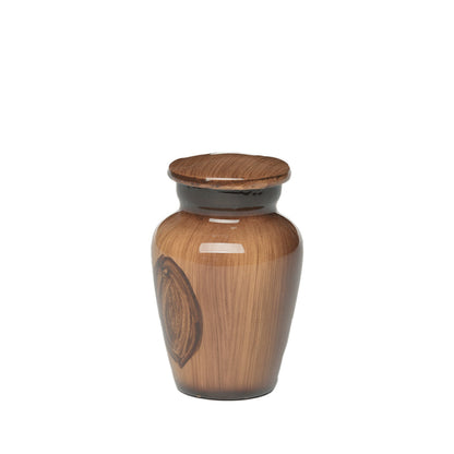 KEEPSAKE Classic alloy urn - 4040- Wood Grain Look