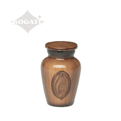 KEEPSAKE Classic alloy urn - 4040- Wood Grain Look