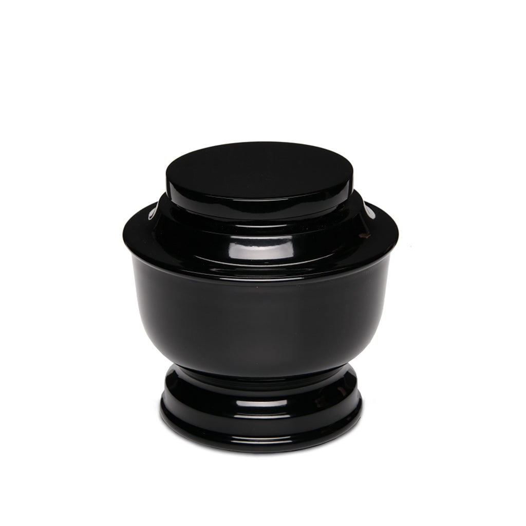 ADULT - Simple Round Alloy Urn -5-5050 Black