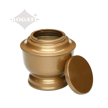 ADULT - Simple Round Alloy Urn -5-5050