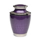 ADULT - Nickel plated Brass Urn Enamel 5-55 Silver-Bands Purple