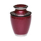 ADULT - Nickel plated Brass Urn Enamel 5-55 Silver-Bands Red Wine