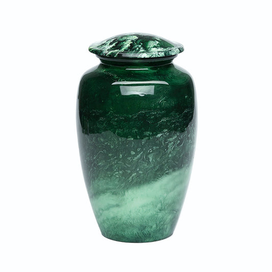 ADULT Classic Alloy Urn -9003- Malachite Green Swirl