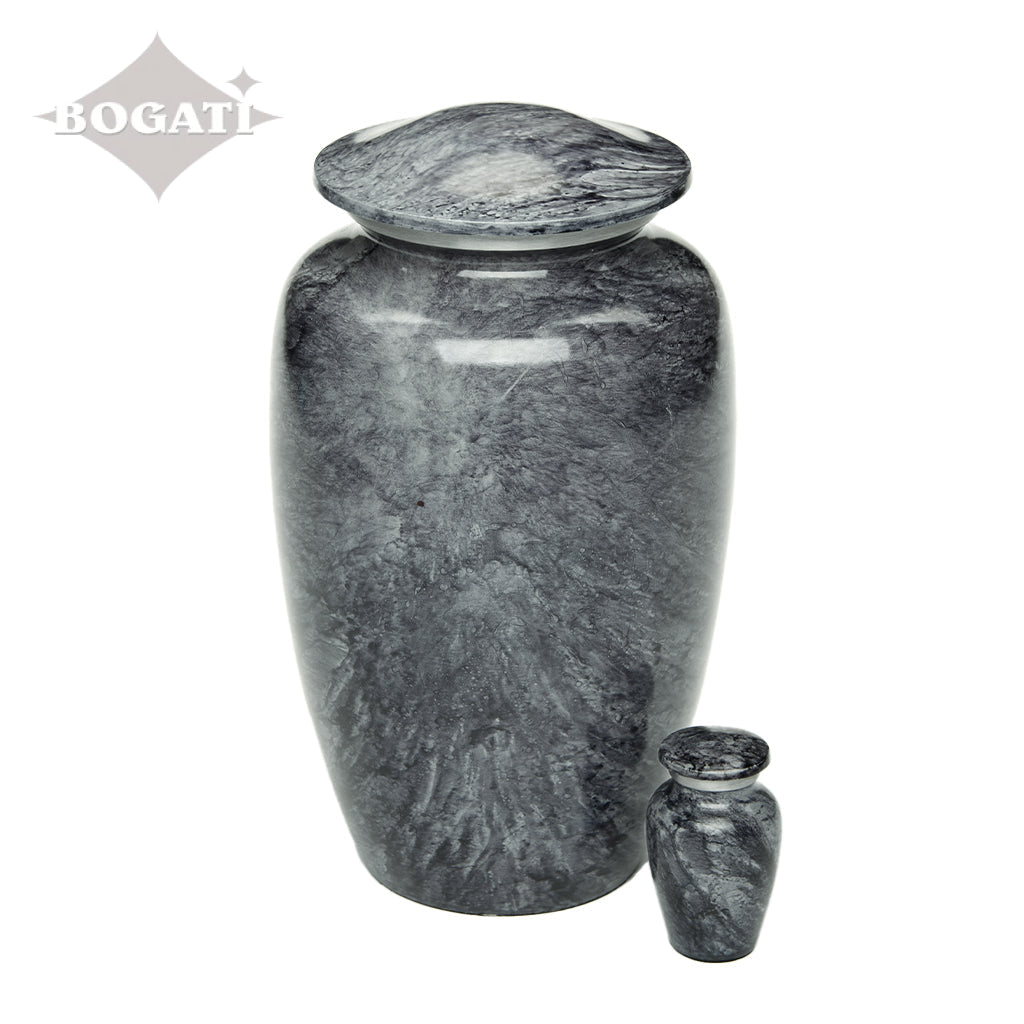 KEEPSAKE Classic Alloy Urn -9009- Black stone