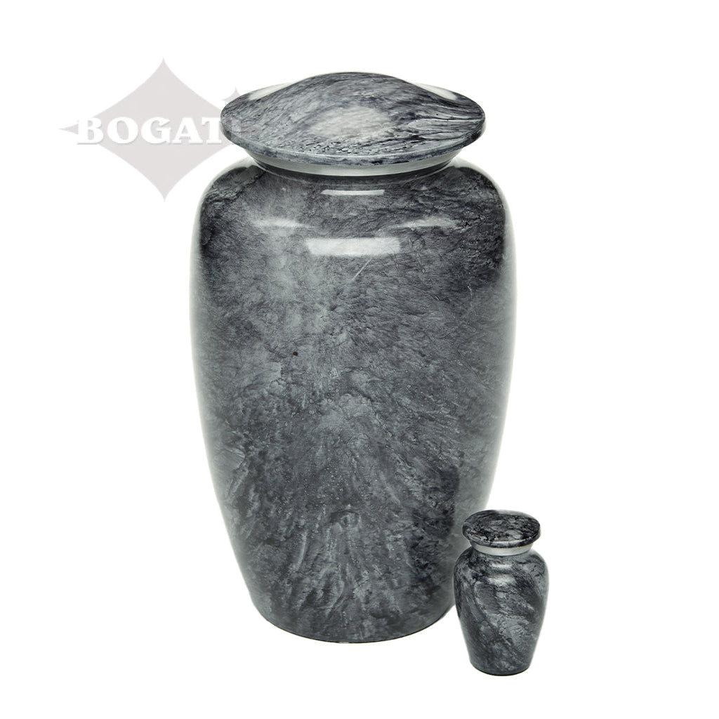KEEPSAKE Classic Alloy Urn -9009- Black stone