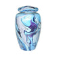 ADULT Classic Alloy Urn -9010- Blue and Purple Swirl