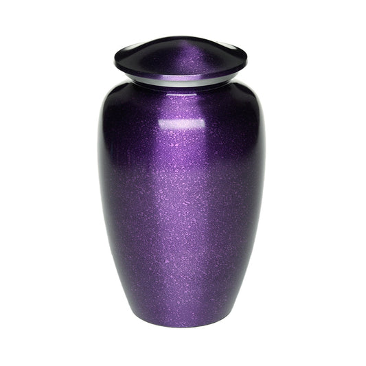 ADULT Classic Alloy Urn -9015- Speckled Purple