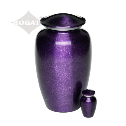 ADULT Classic Alloy Urn -9015- Speckled Purple