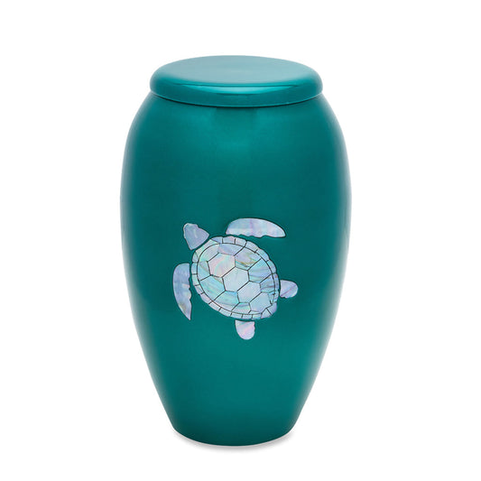 ADULT Alloy- 7732- Green with Mother of Pearl Turtle