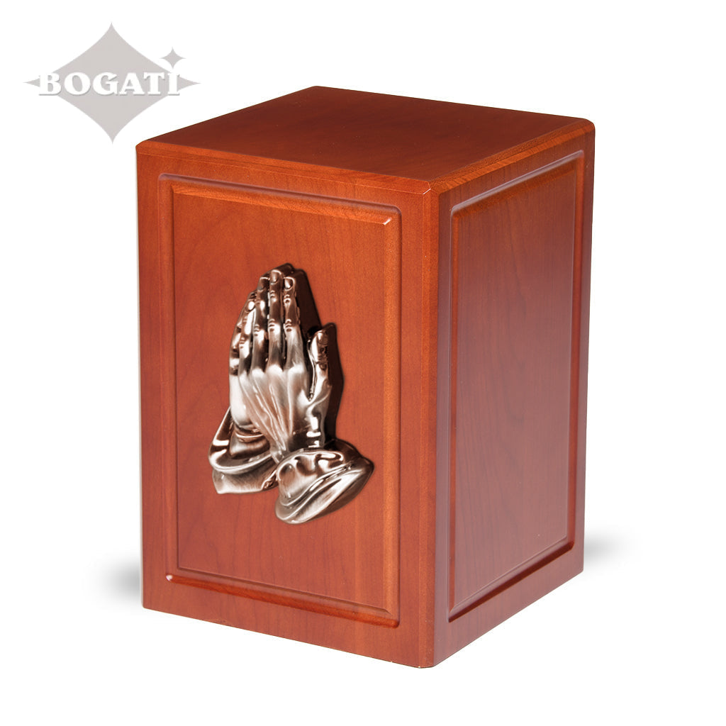 ADULT - Cherry Wood Vertical Urn  -AW04- Spiritual Accessories