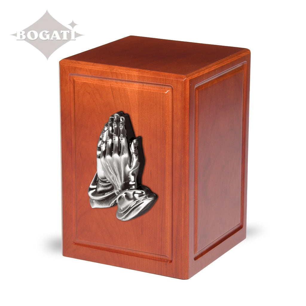 ADULT - Cherry Wood Vertical Urn  -AW04- Spiritual Accessories