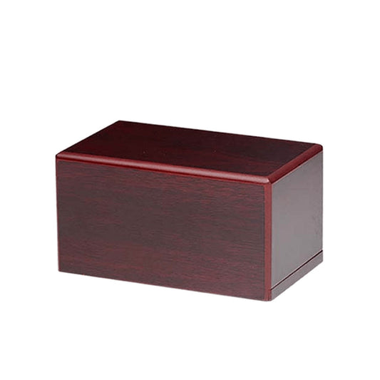 SMALL MDF Simplicity Urn -B038- Dark Cherry finish