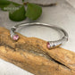 Cremation Bangle with crystal stones - Light rose- Bogati