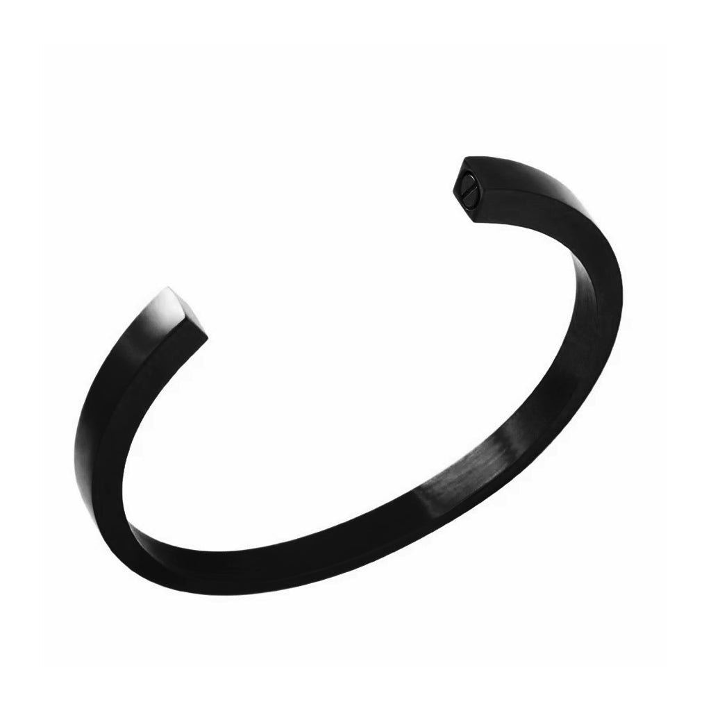 J-BANGLE 02 - Modern Bangle - Black-tone