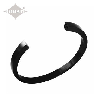 J-BANGLE 02 - Modern Bangle - Black-tone