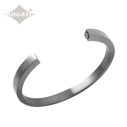 J-BANGLE 02 - Modern Bangle - gunmetal-tone