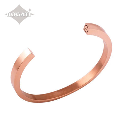 J-BANGLE 02 - Modern Bangle - rose gold-tone