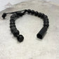 J-BRAC-15 Black Lava Stone Bracelet with Cylinder