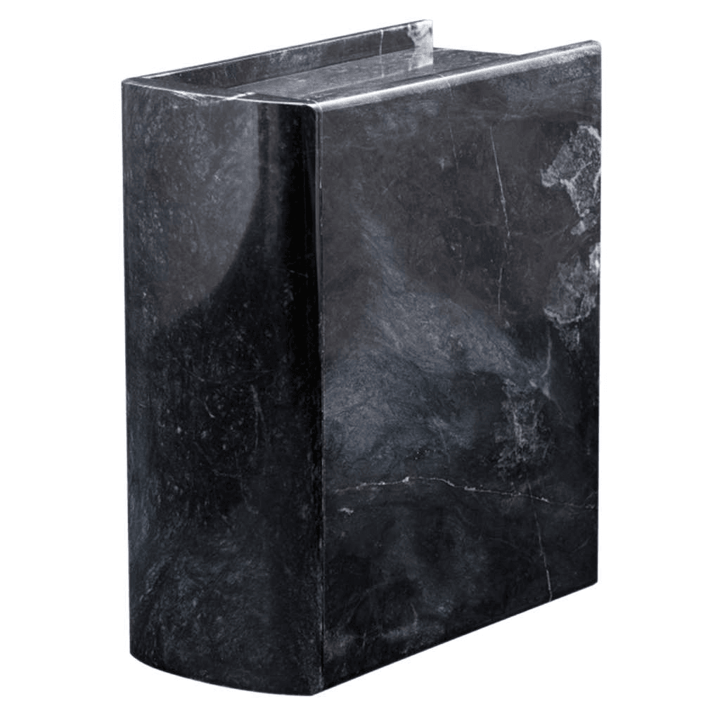 ADULT - Book Urn Ebony Natural Marble Urn