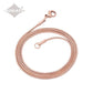 J-205 - Rose Gold-tone Cylinder with Angel Wing and Heart - Pendant with Chain