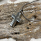 J-005 - Small Cross - Silver-tone - Pendant with Chain