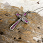 J-014 Infinity Cross with Rhinestones - Pendant with Chain