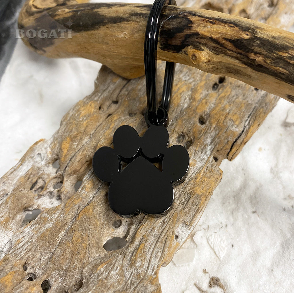 J-096- Large Pawprint Keychain