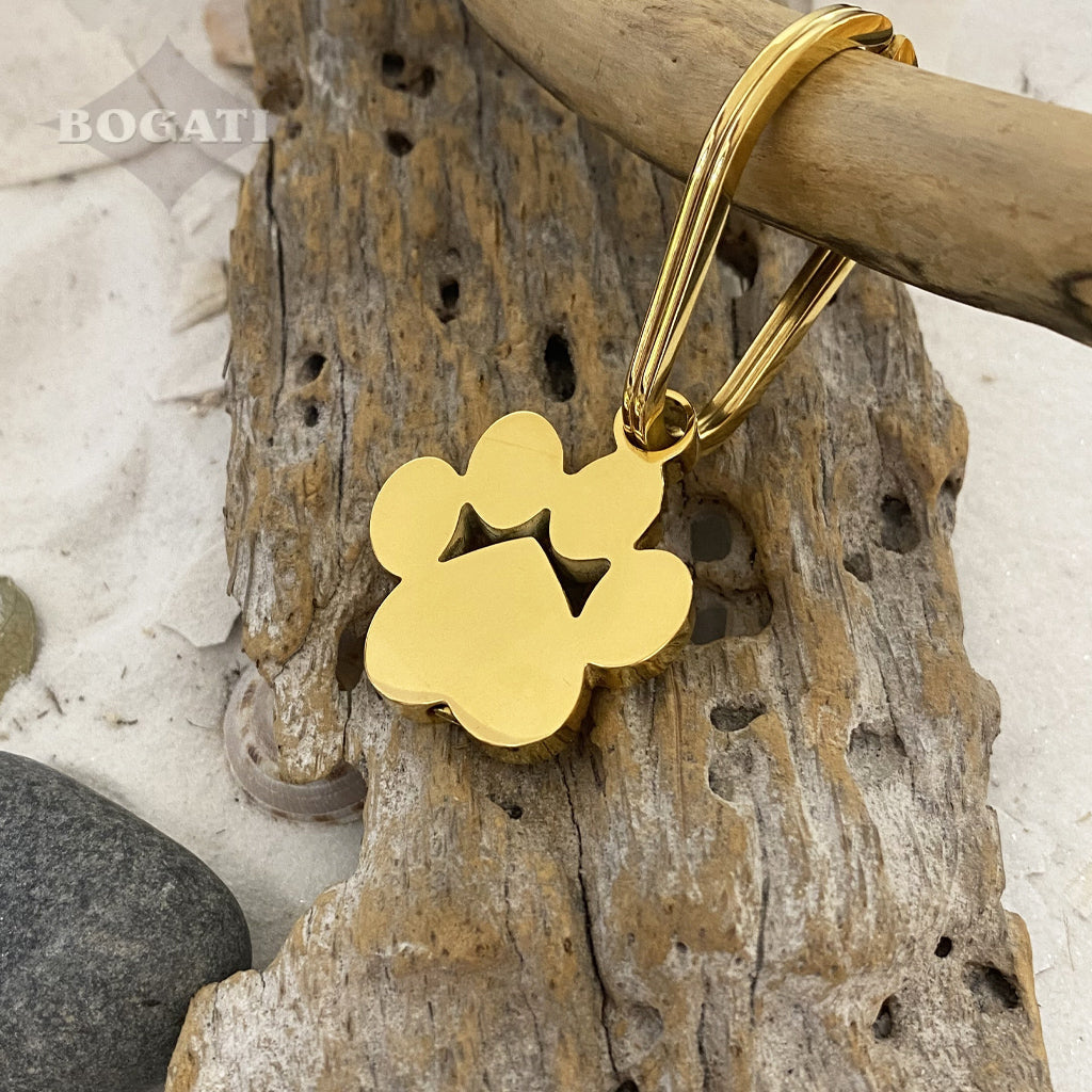 J-096- Large Pawprint Keychain