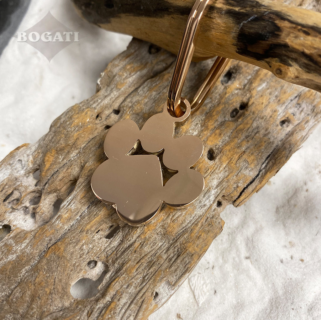 J-096- Large Pawprint Keychain