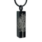 J-105 - Black Bar with Tree of Life - Pendant with Chain