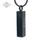 J-105 - Black Bar with Tree of Life - Pendant with Chain