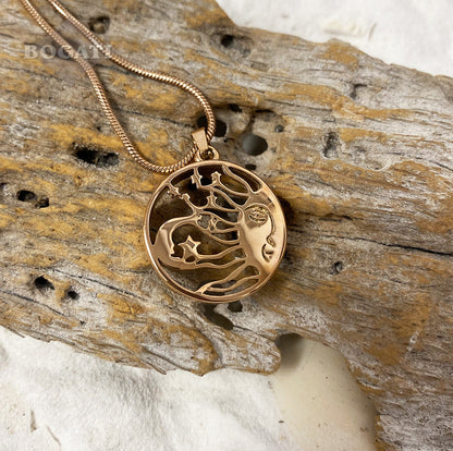 J-122 – Sun & Moon - Pendant with Chain