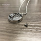 J-122 – Sun & Moon - Silver-tone- Pendant with Chain