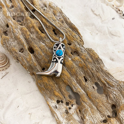 Cowboy Boot - Memorial Necklace - Bogati
