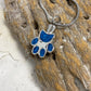 J-154 -Glitter Paw - Pendant with Chain