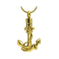 J-167- Anchor - Gold-tone - Pendant with Chain