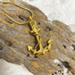 J-167- Anchor - gold-tone - Pendant with Chain