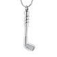 J-1701 - Golf Club - Silver-tone - Pendant with Chain