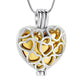 J-2080 - Heart Locket - Gold-tone - Pendant with Chain