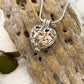 J-2080 - Heart Locket - Pendant with Chain