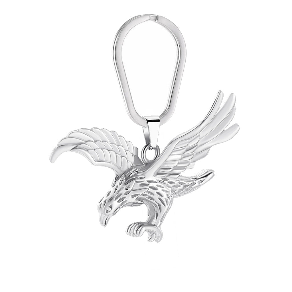 J-2256 - Majestic Eagle - Silver-tone - Keychain